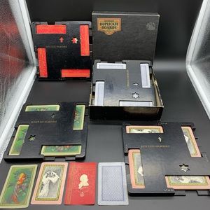 Milton Bradley Bridgette Duplicate Bridge Boards w/Cards Whist Contract Auction